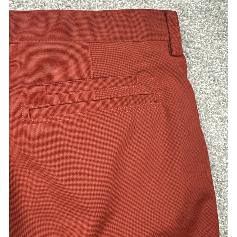 Callaway Golf Pants Men 40x30 Brick Red Micro Check Performance Stretch - Picture 9 of 9